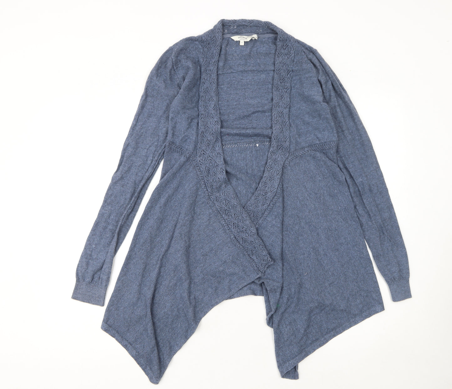 FatFace Women’s Blue Cotton Open Knit Cardigan Size 8