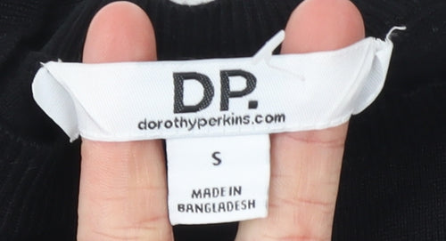 Dorothy Perkins Womens Black Striped Knit Pullover Jumper Size S