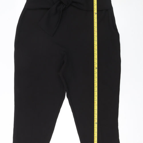 Next Women’s Black Strapless Bow Front Jumpsuit Size 18