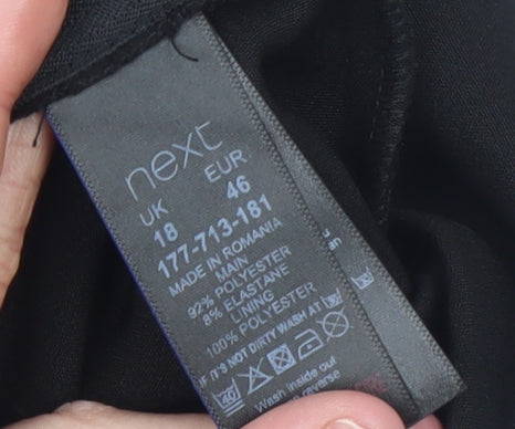 Next Women’s Black Strapless Bow Front Jumpsuit Size 18