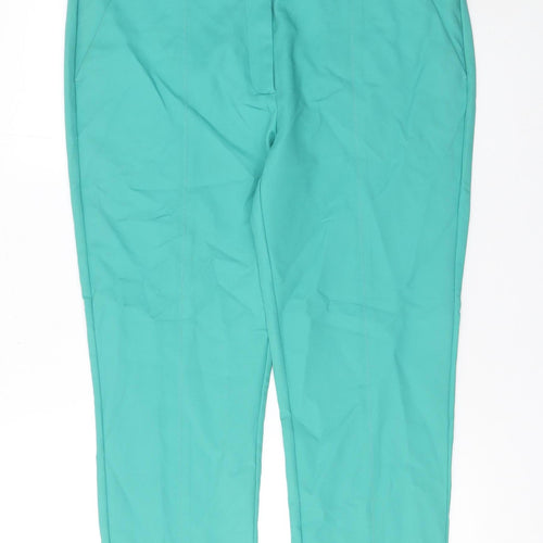 Paramour Women’s Green Size 18 Cotton Stretch Tapered Trousers