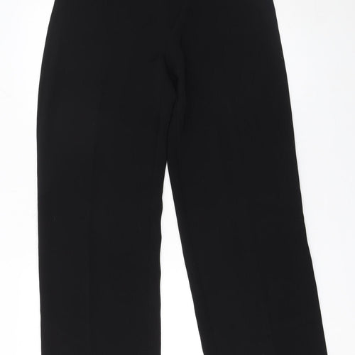 Yessica Women Black Size 12 Straight Leg Polyester Trousers