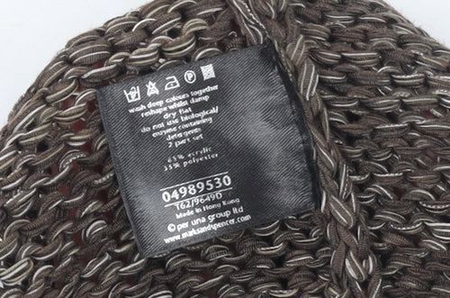Marks and Spencer Women’s Brown Open-Knit Long Sleeve Cardigan L