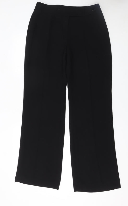 Wallis Women’s Black Size 12 Straight Leg Dress Pants