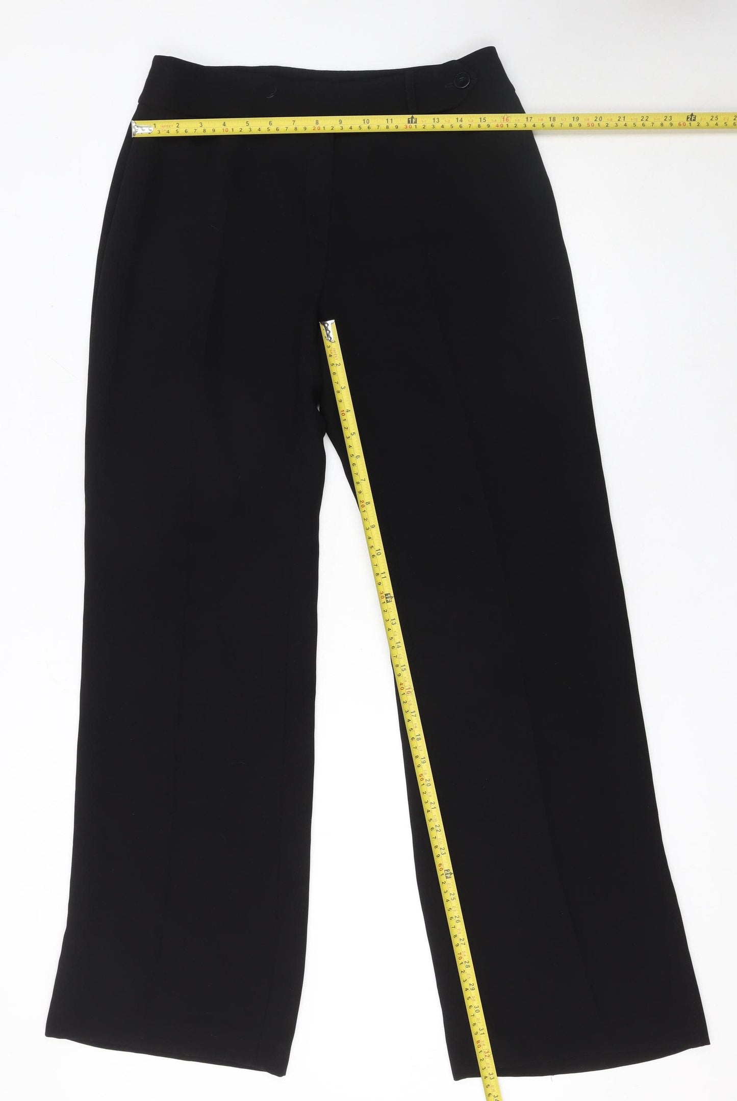 Wallis Women’s Black Size 12 Straight Leg Dress Pants