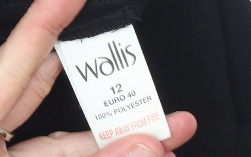 Wallis Women’s Black Size 12 Straight Leg Dress Pants