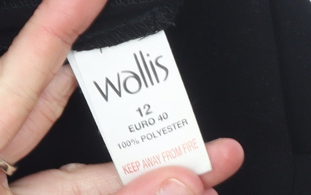 Wallis Women’s Black Size 12 Straight Leg Dress Pants