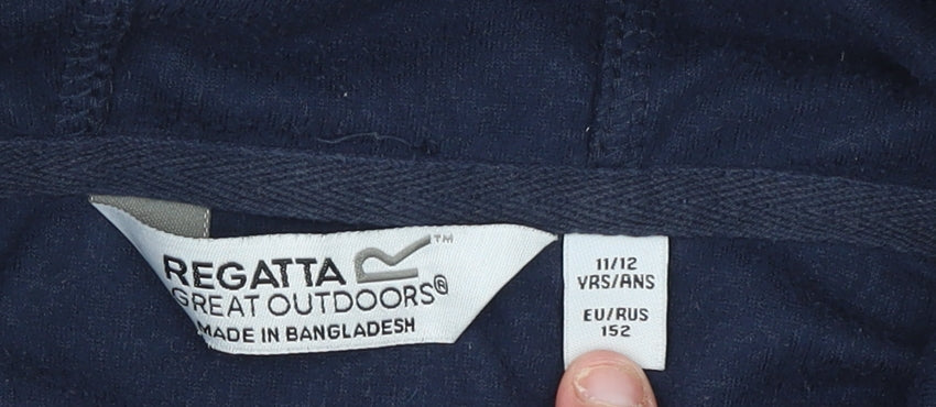 Regatta Boys Blue Fleece Pullover Hoodie 11-12 Years