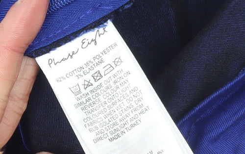 Phase Eight Women’s Blue Slim Fit Stretch Trousers UK 10