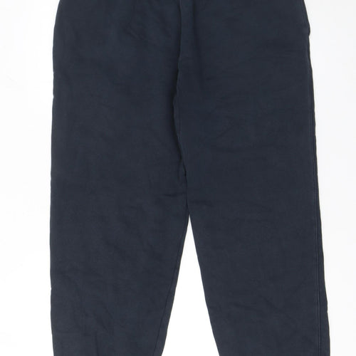 Nike Men's Blue Jogger Sweatpants L Cotton Blend Elastic Waist
