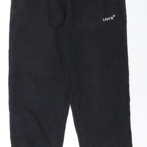 Levi's Men's Black Small Jogger Sweatpants Cotton Elastic Waist