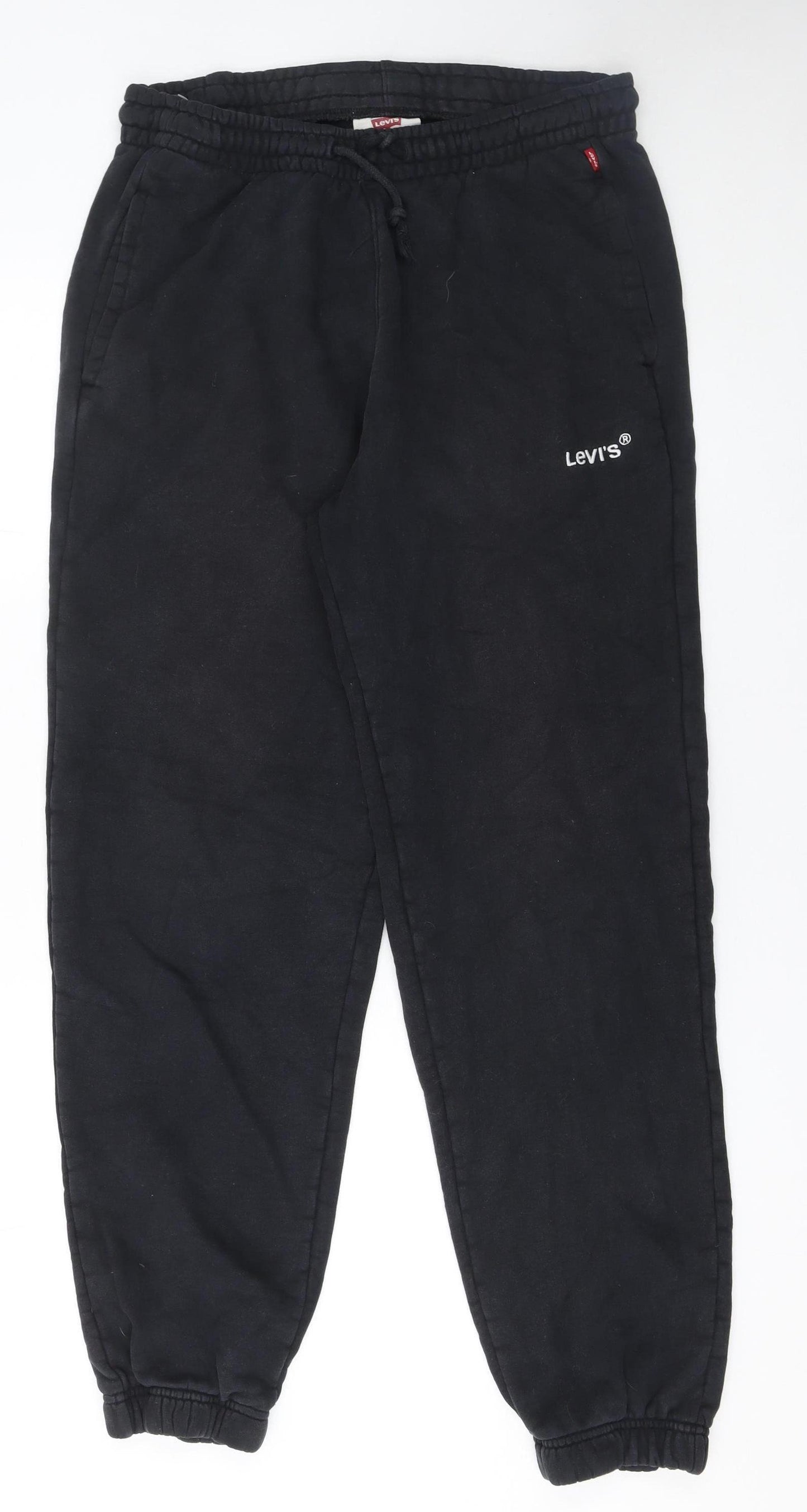 Levi's Men's Black Small Jogger Sweatpants Cotton Elastic Waist