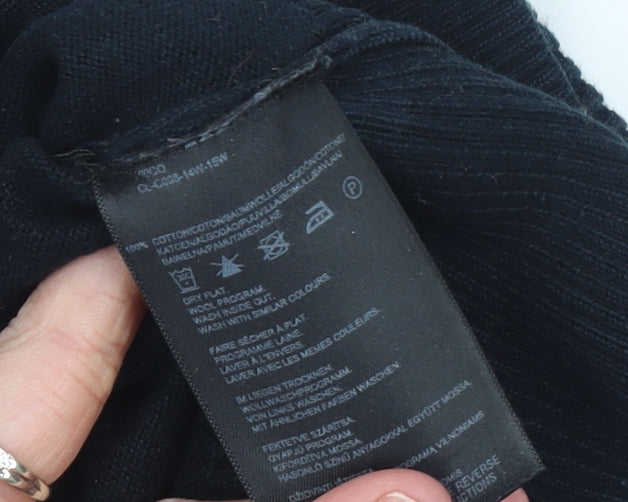 Mexx Men's Blue Cotton Crew Neck Jumper L Regular Fit