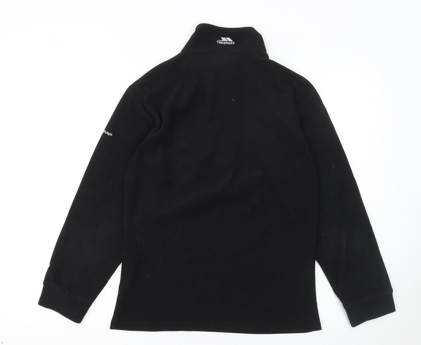 Trespass Mens Black Fleece 1/2 Zip Pullover Sweatshirt Size S