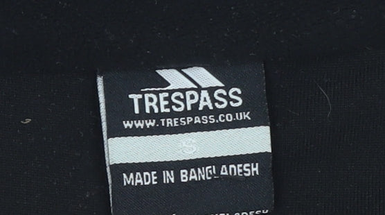 Trespass Mens Black Fleece 1/2 Zip Pullover Sweatshirt Size S