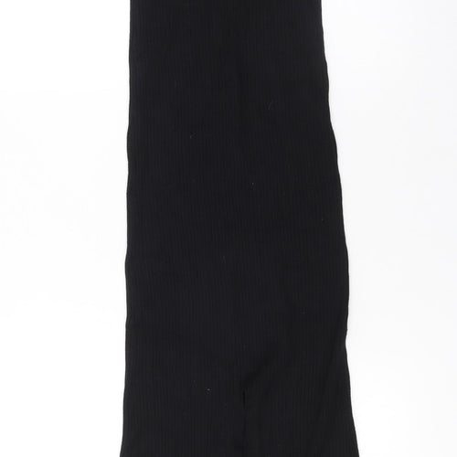 MNG Women's Black Sleeveless Bodycon Long Knit Dress Size 8