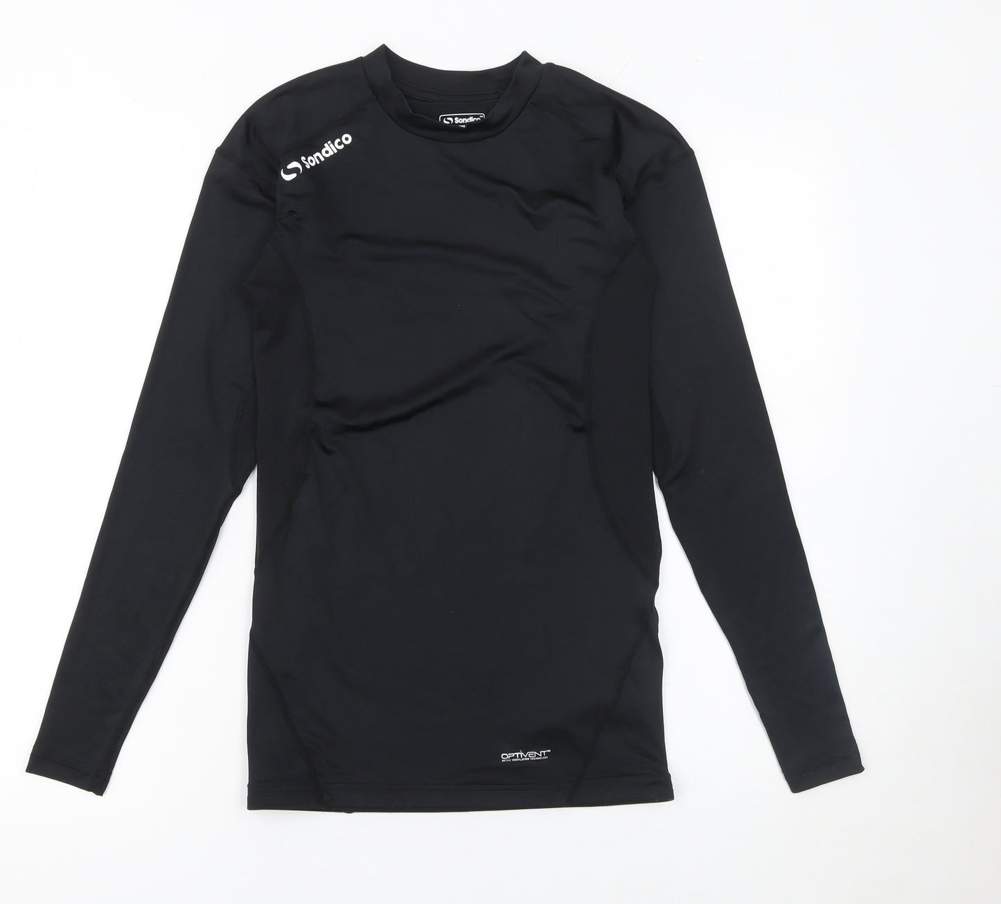 Sondico Men’s Black Long Sleeve Compression T-Shirt Size S