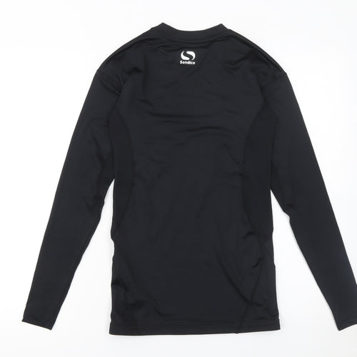 Sondico Men’s Black Long Sleeve Compression T-Shirt Size S