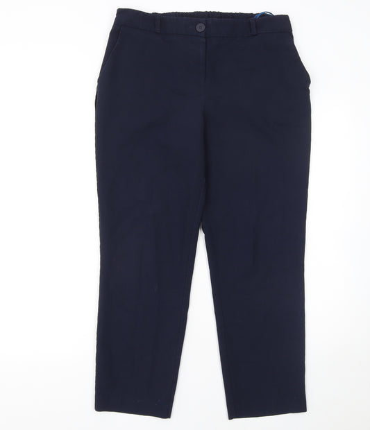 St. Bernard for Dunnes Stores Women's Navy Chino Trousers Size 14