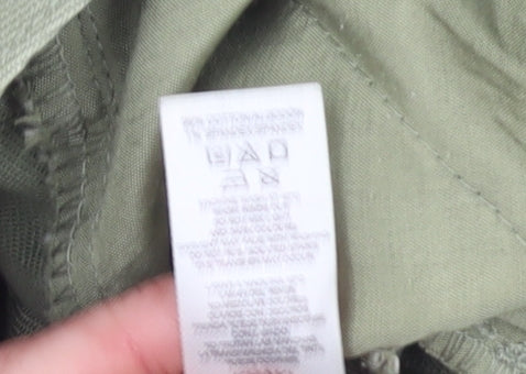 Gallery Womens Green Size 16 Cut-Off Cotton Twill Shorts