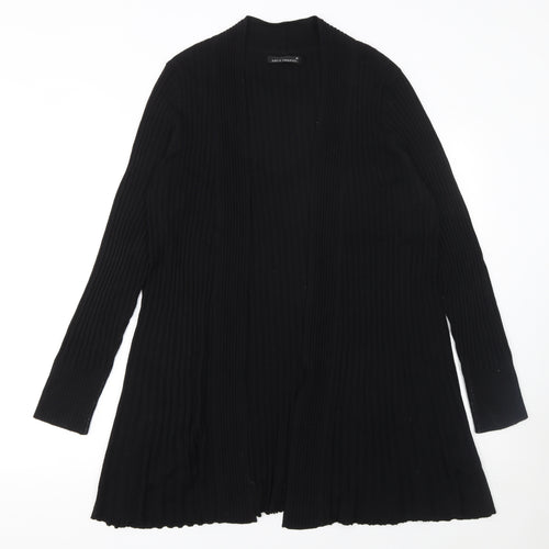 David Emanuel Women’s Black Knit Open Long Sleeve Cardigan M