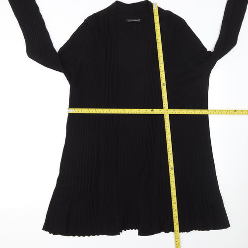 David Emanuel Women’s Black Knit Open Long Sleeve Cardigan M