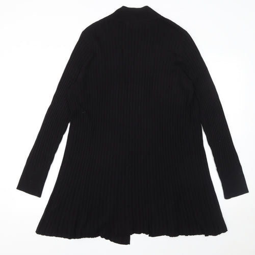 David Emanuel Women’s Black Knit Open Long Sleeve Cardigan M