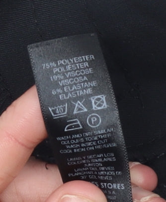 St Bernard for Dunnes Stores Women's Black Size 14 Straight Leg Stretch Trousers