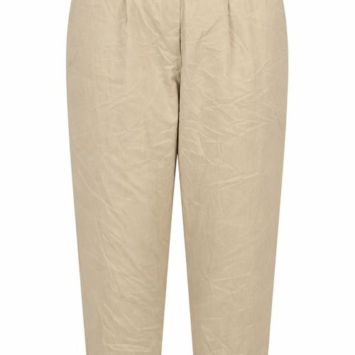 Marks and Spencer Womens Beige Chino Tapered Trousers Size 12