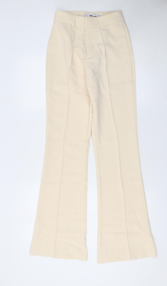 Boa Women’s Beige XS Flared High Waist Dress Trousers