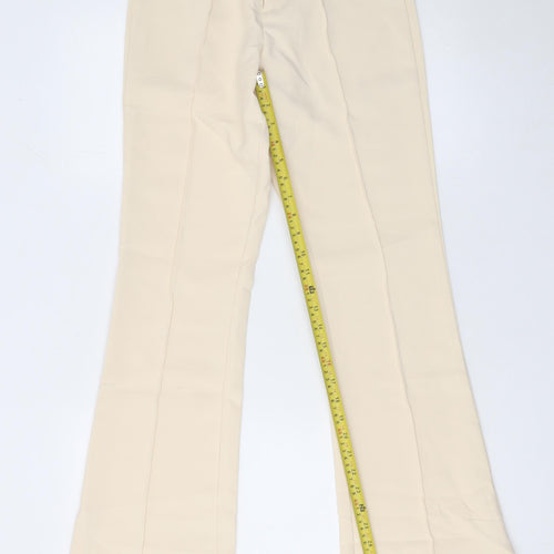 Boa Women’s Beige XS Flared High Waist Dress Trousers