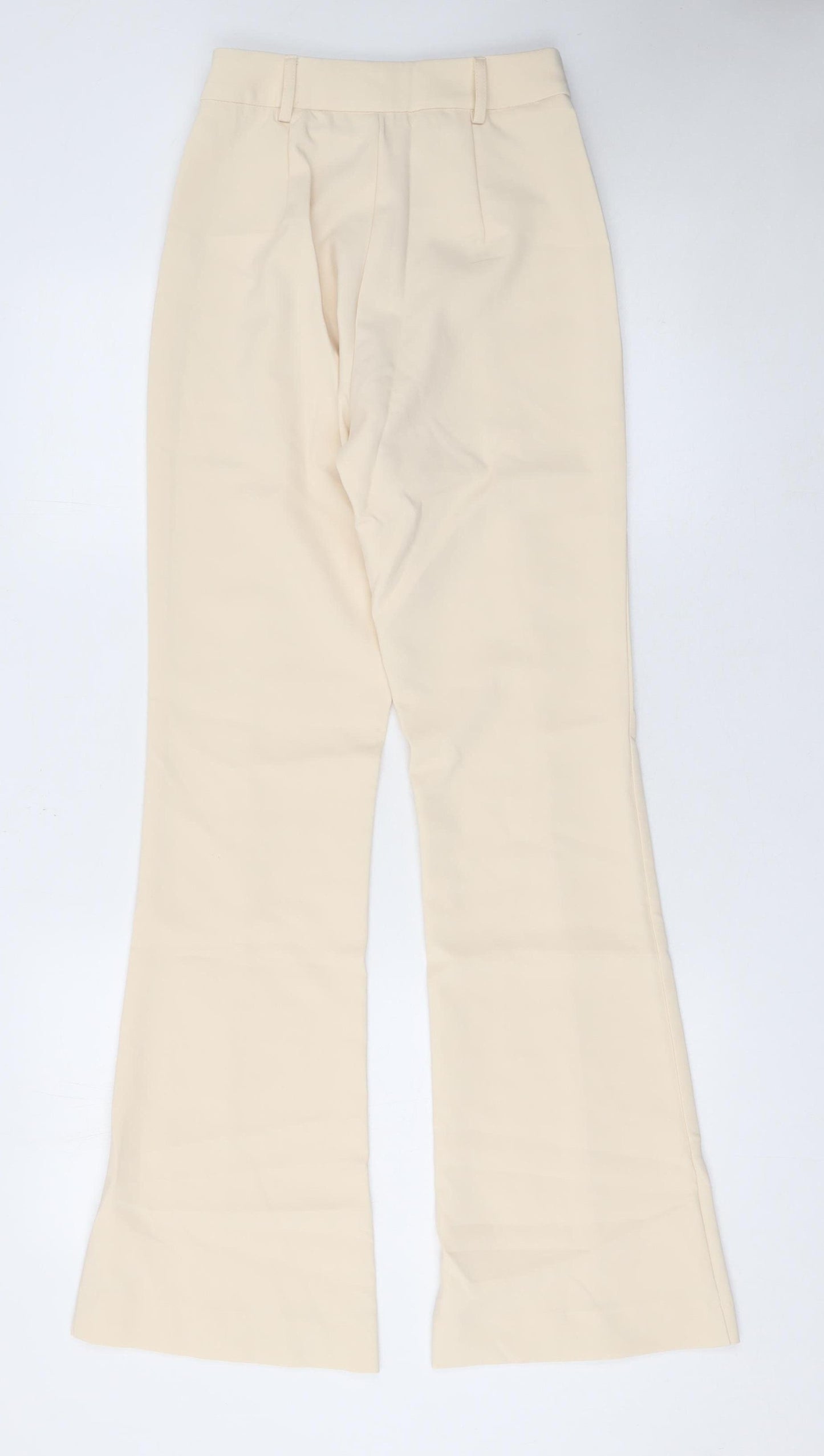 Boa Women’s Beige XS Flared High Waist Dress Trousers