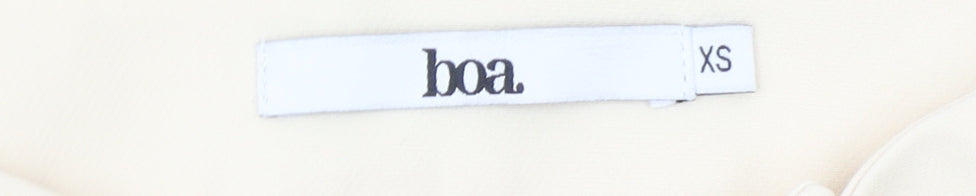 Boa Women’s Beige XS Flared High Waist Dress Trousers