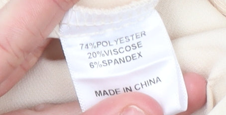 Boa Women’s Beige XS Flared High Waist Dress Trousers