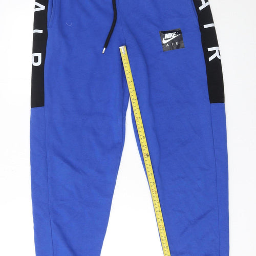 Nike Air Blue Jogger Sweatpants Men XL Cotton Casual Sportswear