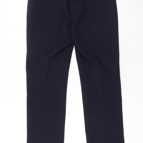 Jaeger Womens Navy Blue Straight Leg Dress Trousers UK 10