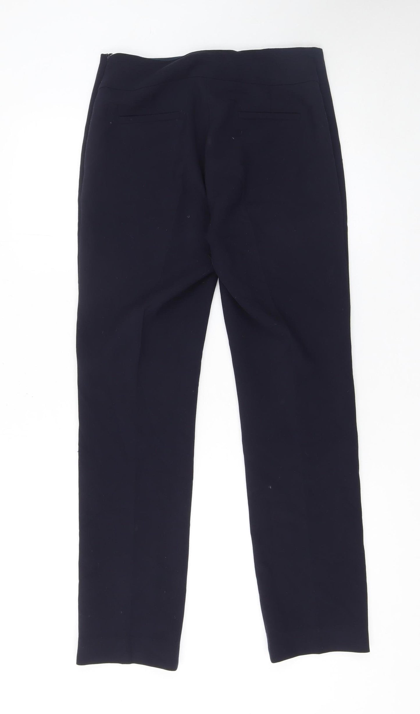 Jaeger Womens Navy Blue Straight Leg Dress Trousers UK 10