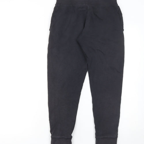 Nike Boys Black Jogger Trousers L (146-156cm) Cotton Blend Standard Fit