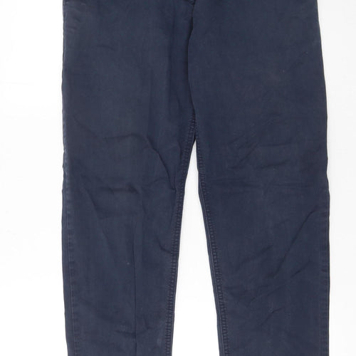 GAP Women’s Navy Blue Cotton Khakis Straight Trousers Size 6R