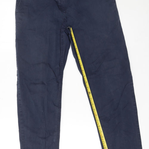 GAP Women’s Navy Blue Cotton Khakis Straight Trousers Size 6R