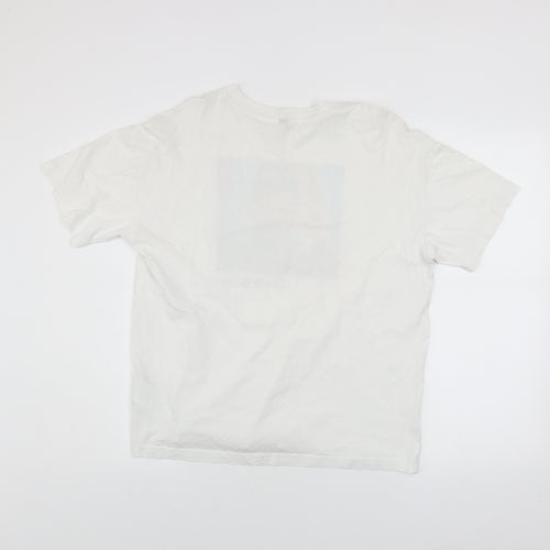 H&M Women’s White Selena Gomez Graphic T-Shirt Size S Crew Neck