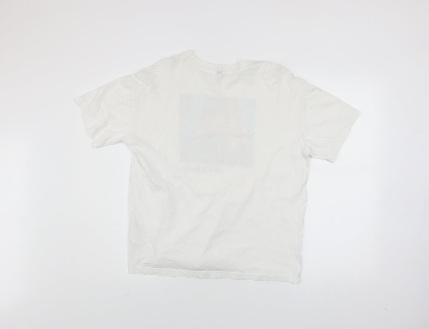 H&M Women’s White Selena Gomez Graphic T-Shirt Size S Crew Neck