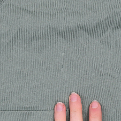 Marks and Spencer Men's Green Relaxed Fit Cotton Crew Neck XL T-Shirt