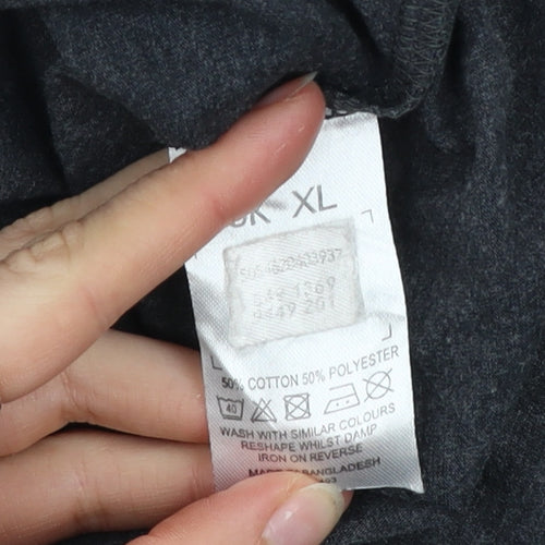 Guinness Men's Grey XL Rugby Beer Graphic Short Sleeve T-Shirt