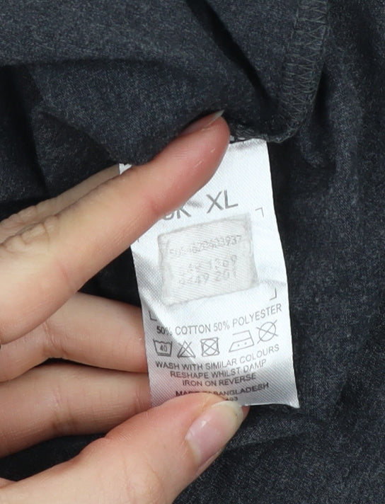 Guinness Men's Grey XL Rugby Beer Graphic Short Sleeve T-Shirt