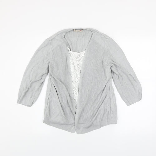 Marks and Spencer Women’s Grey Knit Open Cardigan UK 14