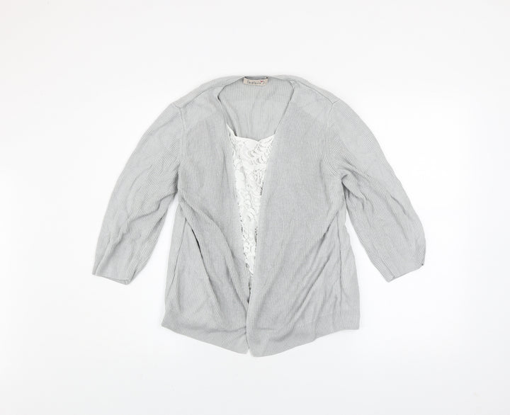 Marks and Spencer Women’s Grey Knit Open Cardigan UK 14