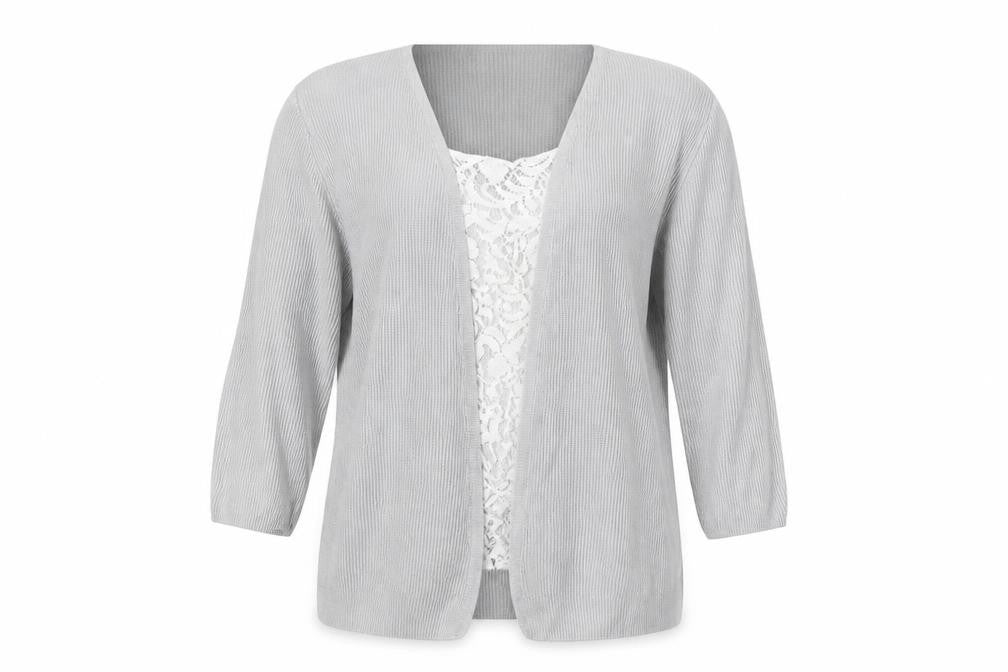Marks and Spencer Women’s Grey Knit Open Cardigan UK 14