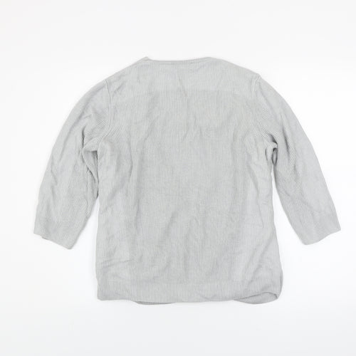 Marks and Spencer Women’s Grey Knit Open Cardigan UK 14