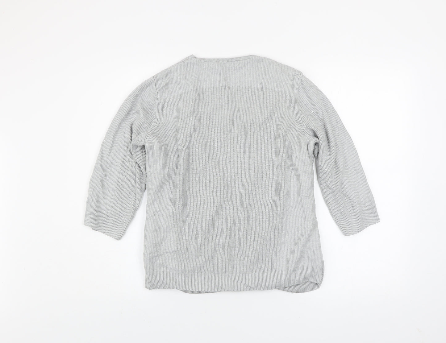 Marks and Spencer Women’s Grey Knit Open Cardigan UK 14